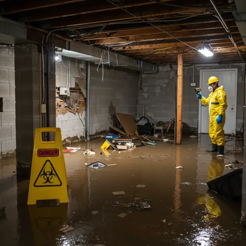 Flooded Basement Electrical Hazard in South Woodstock, CT Property